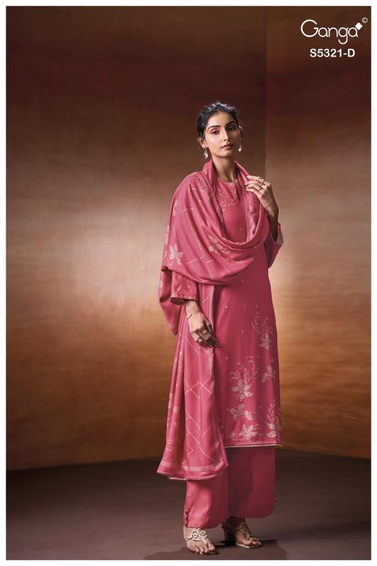 Ganga fionel 5321 printed dress material wholesale